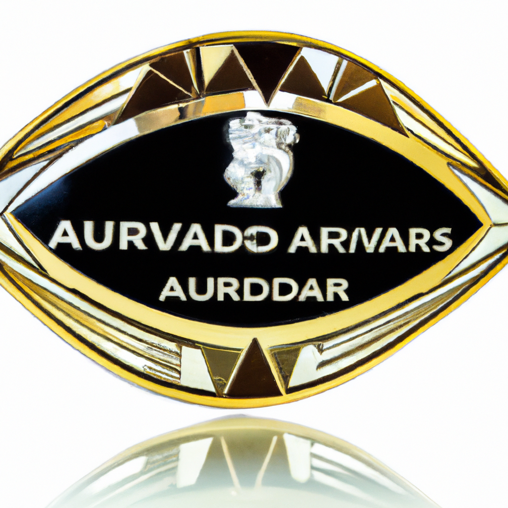 Prêmio de negócios automotivos com design de distintivo dourado